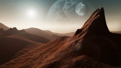 Sand Mountains moon abstract