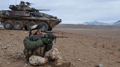 Sand Mountains War Guns fight Australia soldiers military 