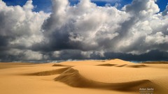 Sand nature clouds dunes skyscapes deserts