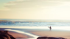 Sand New Zealand Seaside Beaches surfers