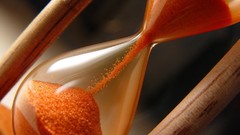 Sand orange hour glass