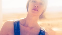 Sand outdoors models photo shoot Michael deserts huge boobs 