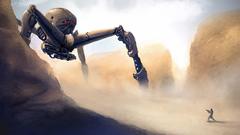 Sand Robots futuristic artwork