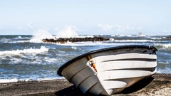 Sand Sea nature Boats Beaches waves