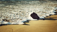 Sand Sea nature water coast rocks Beaches waves