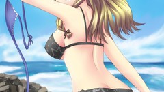 Sand Sea stones water Stars sun clouds rocks Beaches outdoors 