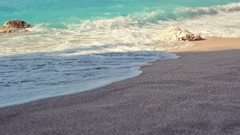 Sand Sea water coast close-up Beaches