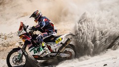 Sand Sports dust KTM rally vehicles Dakar motorbikes
