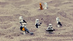 Sand star wars trooper Legos Storm Trooper
