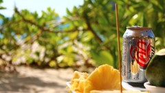Sand sun light Thailand pineapple watermelons Beaches coca-cola