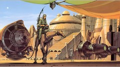 Sand sun Movies star wars races science fiction cityscapes 