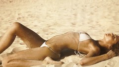 Sand sun woman Beaches miranda kerr bikini