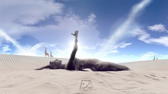 Sand surreal statues strange