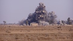 Sand War explosions dust fight military bombs combat NATO 