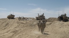 Sand War Guns dust Army germany fight Canada soldiers military 