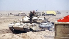 Sand War Guns dust Army Scotland fight soldiers Challenger 