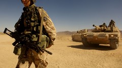 Sand War Guns dust fight ambush soldiers military sweden patrol 