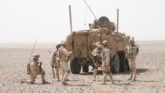 Sand War Guns dust fight soldiers Estonia military patrol rocks 