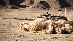 Sand War Guns track dust Army fight armor military Armored USA 