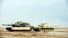 Sand War Guns track dust Army fight armor military Armored USA 