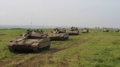 Sand War smoke dust Army fight soldiers he armor USA Commander 