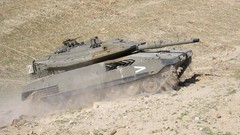 Sand War smoke dust Army fight soldiers he armor USA Commander 