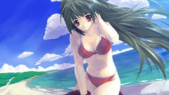 Sand woman Beaches anime girls ecchi