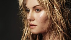 Sand woman Celebrity blondes blue eyes elisha cuthbert
