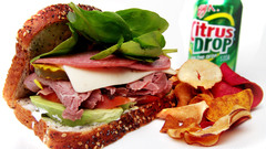 Sandwiches food citrus drop