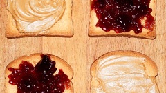 Sandwiches jelly bread peanut