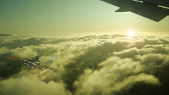 Satellite in Space yellow