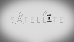 Satellite minimalistic Graphic Design word as image