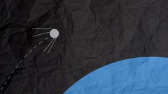 Satellite orbit posters outer space Sputnik