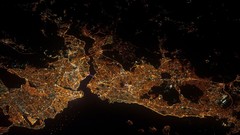 Satellite Turkey Istanbul cities cityscapes gece