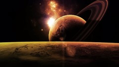 Saturn planets outer space