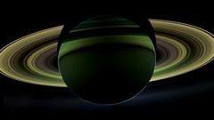 Saturn planets shadows outer space moons