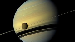 Saturn rings planets outer space moons