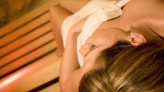 Sauna blondes towels nude