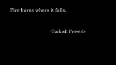 Saying turkish proverb
