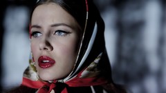 Scarfs blue eyes fashion photography Muriel Liebmann