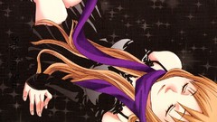 Scarfs long hair closed eyes bleach inoue orihime orange hair