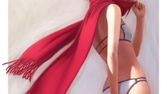 Scarfs smiling blue eyes brunettes short hair idolmaster 