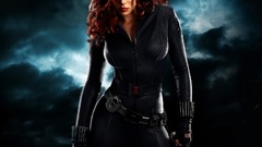 Scarlett Johansson Actress Black