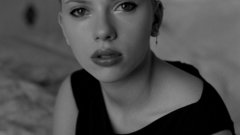 Scarlett Johansson Actress grayscale