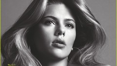 Scarlett Johansson Actress grayscale