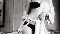 Scarlett Johansson Actress monochrome