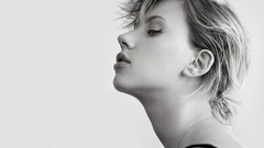 Scarlett Johansson Actress monochrome