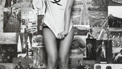 Scarlett Johansson Actress monochrome