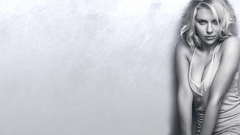 Scarlett Johansson Actress monochrome