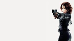 Scarlett Johansson Black Widow girls with guns catsuits